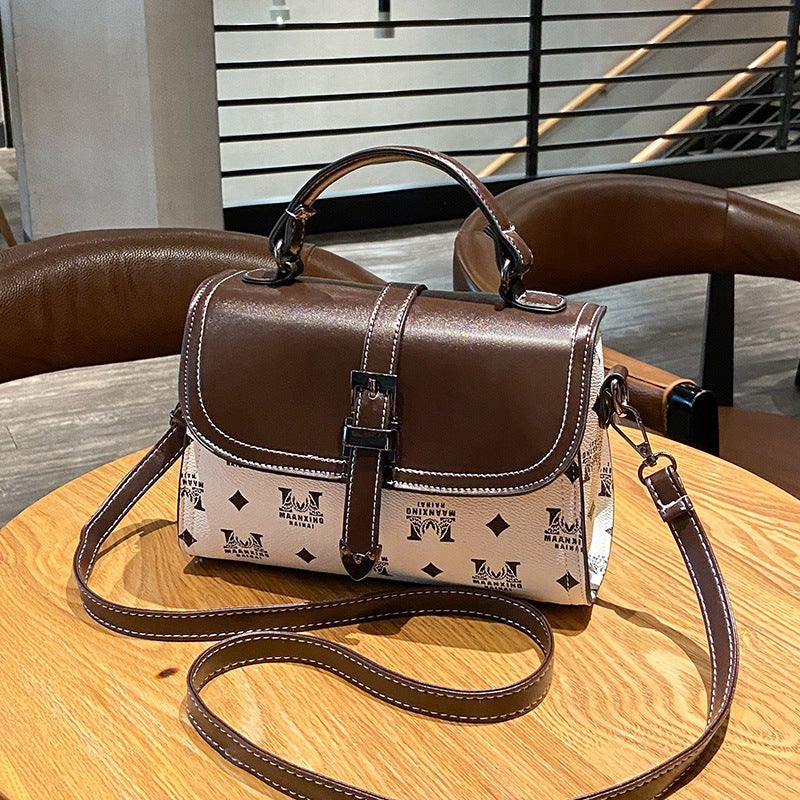 Women'S 2022 Spring New Printed Women'S Small Square Bag Stone Texture Shoulder Bag Crossbody Bag - Image 4