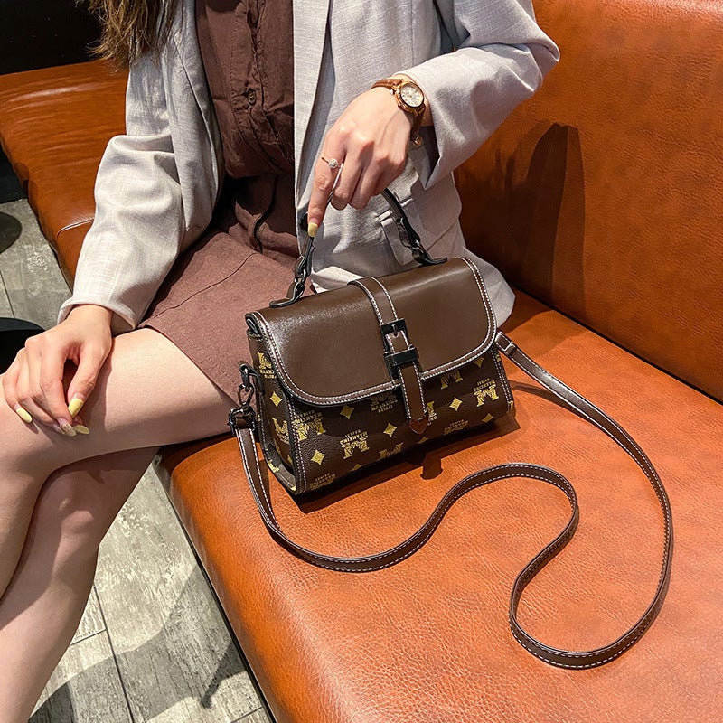 Women'S 2022 Spring New Printed Women'S Small Square Bag Stone Texture Shoulder Bag Crossbody Bag - Image 5