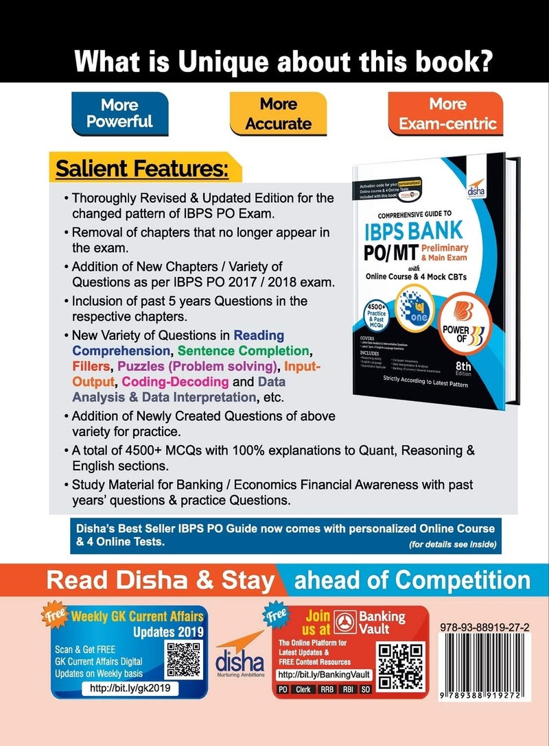 Comprehensive Guide to IBPS Bank PO/ MT Preliminary & Main Exam with Online Course & 4 Online CBTs (8th Edition) - Image 2