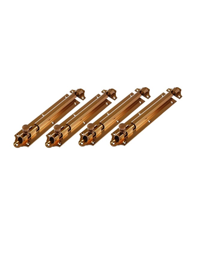 ROBUSTLINE Aluminium Fany Tower Bolt Highly Durable And Premium Quality 13Mm 1 2 X 100Mm 4 Cherry Brown 