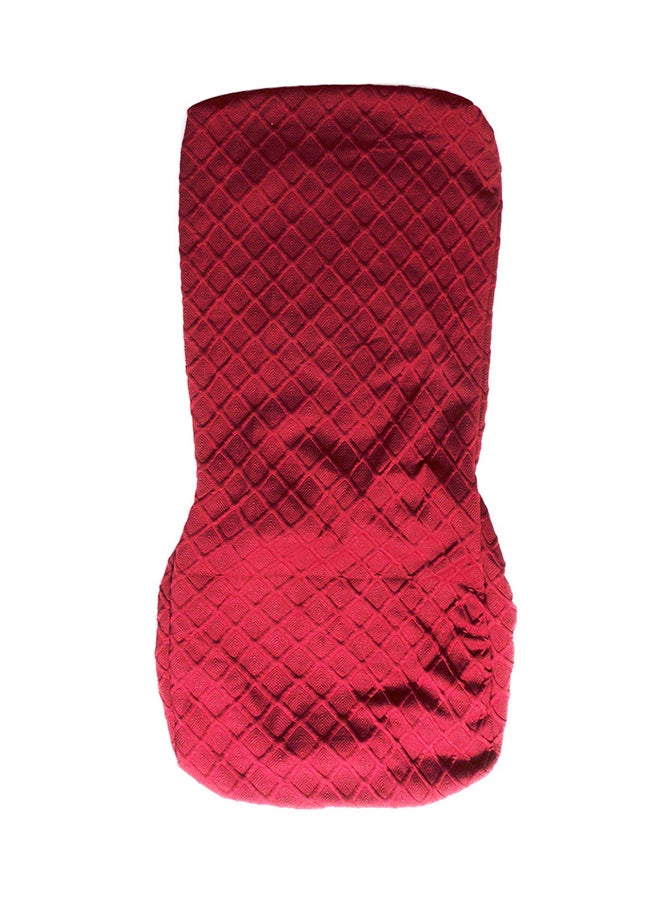 غطاء قابل للتمدد لكرسي مائدة الطعام أحمر برغندي 12X1X12Ø³Ù†ØªÙŠÙ…ØªØ± - Image 1