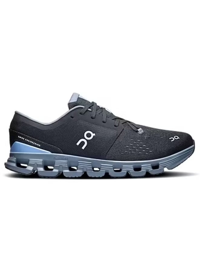 On Cloud X 4 Performance Sneakers – Black Chambray | Lightweight & Cushioned - Image 1
