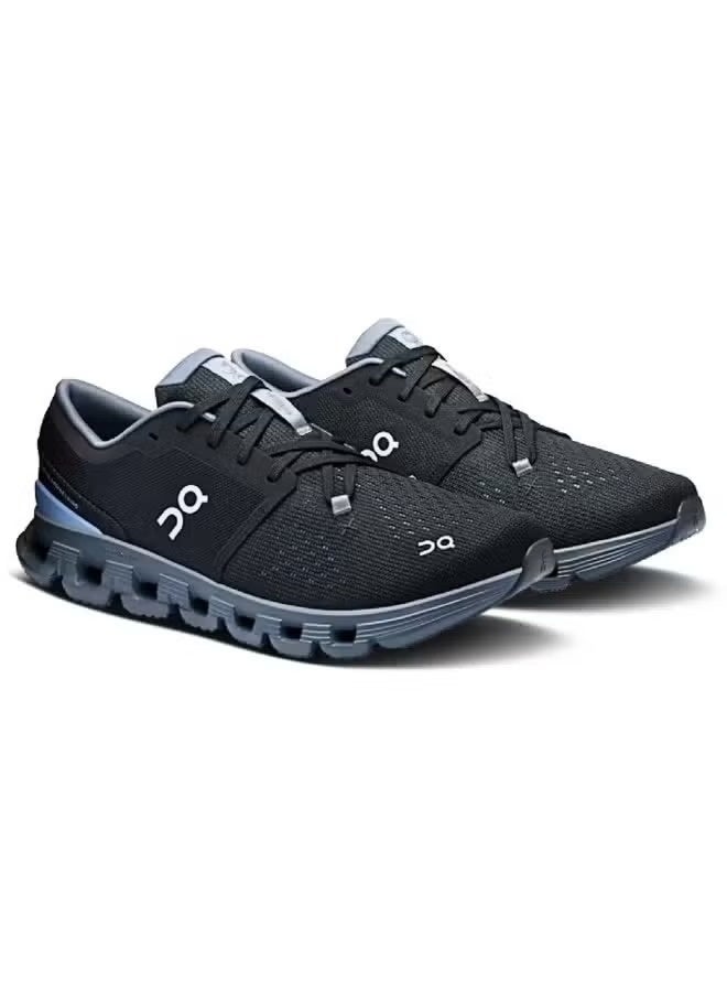 On Cloud X 4 Performance Sneakers – Black Chambray | Lightweight & Cushioned - Image 3