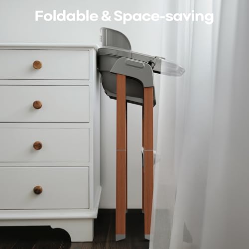 Fodoss Convertible Baby High Chair with Detachable Tray, Foldable High Chair for Eating with Thick Cushion, Silla para Comer de Bebe - Image 2