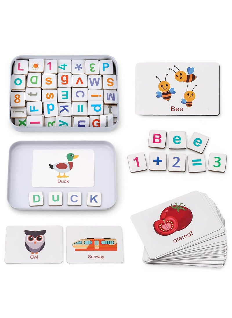 SYOSI - Magnetic Letters Numbers Alphabet Fridge Magnets ABC 123 Educational Toy Set Preschool Learning Spelling Counting Uppercase Lowercase Math for 3 4 5 Years Kid Toddler - Image 1
