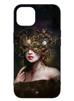 Protective Printed Mobile Cover Beautiful Lady With Face Mask For Apple iPhone 12 Pro