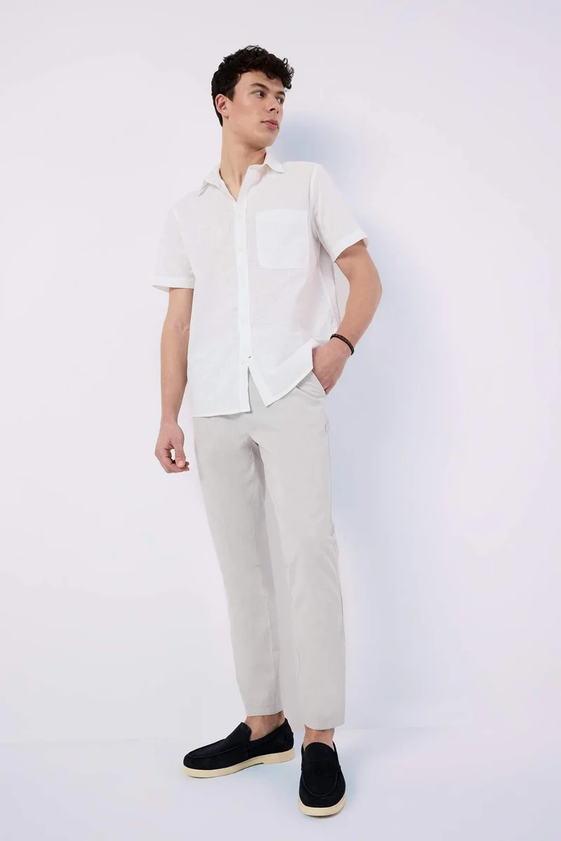 DeFacto Regular Fit Polo Collar Short Sleeve Shirt