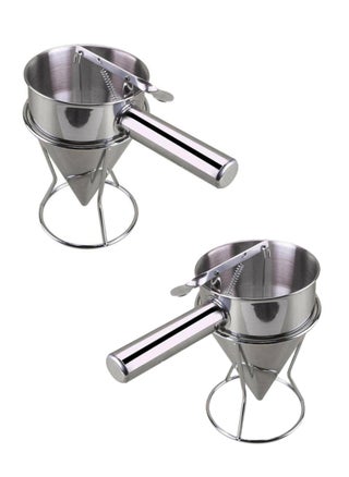 2 Pieces Stainless Steel Funnel Pancake and Cupcake Dispenser with Squeeze Handle - pzsku/Z7B8BFBA40207A6C0DD7FZ/45/_/1708371351/18db0e36-a1db-4973-bd87-1e51fbf65ad2