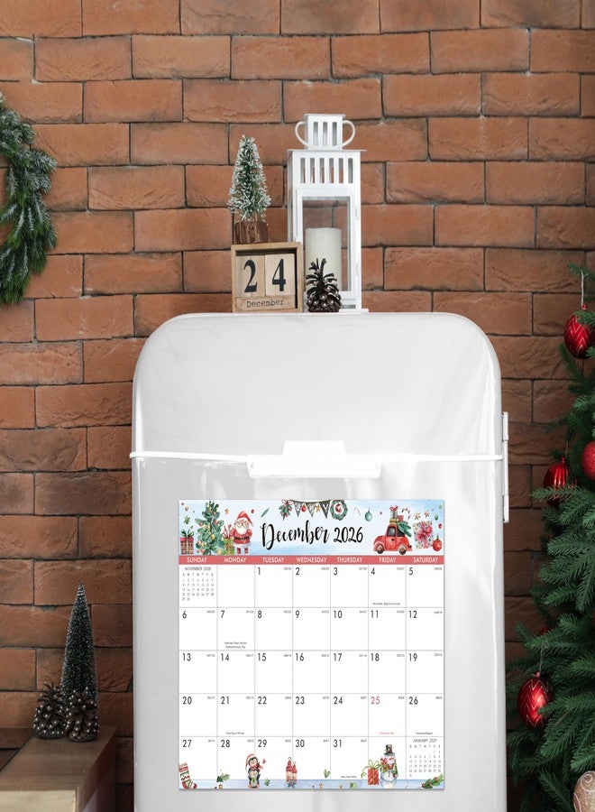 Coboll 2025-2026 Magnetic Calendar - 2025-2026 Calendar from Jul.2025 - Dec.2026, Seasonal Refrigerator Calendars for Fridge, 8" × 10", Tear-off Pad, Perfect Fridge Calendars for Refrigerator - Seasonal - Image 2