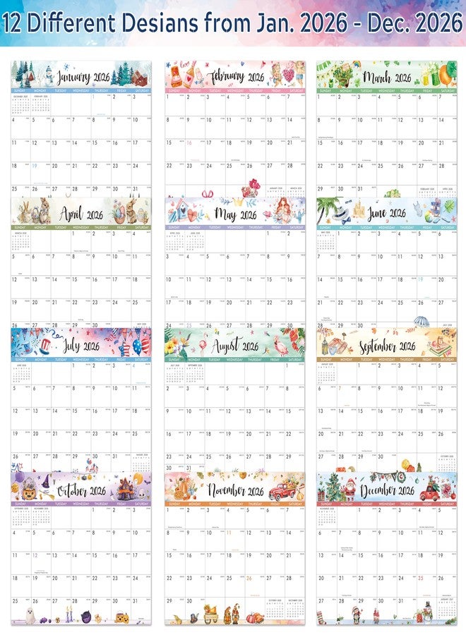 Coboll 2025-2026 Magnetic Calendar - 2025-2026 Calendar from Jul.2025 - Dec.2026, Seasonal Refrigerator Calendars for Fridge, 8" × 10", Tear-off Pad, Perfect Fridge Calendars for Refrigerator - Seasonal - Image 4