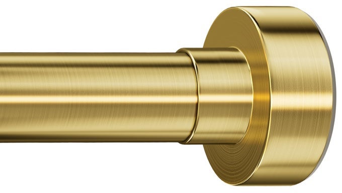 SHOWER CURTAIN ROD 3482 INCHES NONSLIP NEVER RUST NO DRILL TENSION CURTAIN ROD FOR BATHROOM WINDOW STAINLESS STEEL SHOWER ROD BRUSHED GOLD