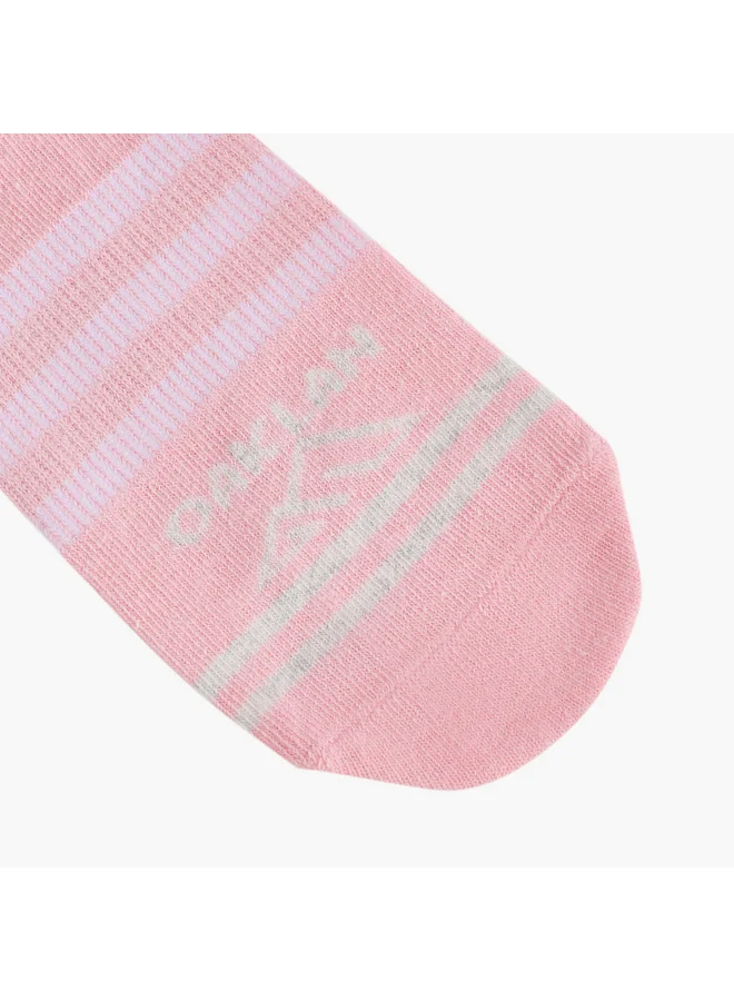 Oaklan by Shoexpress Women's Logo Print Ankle Length Socks - Set of 5
