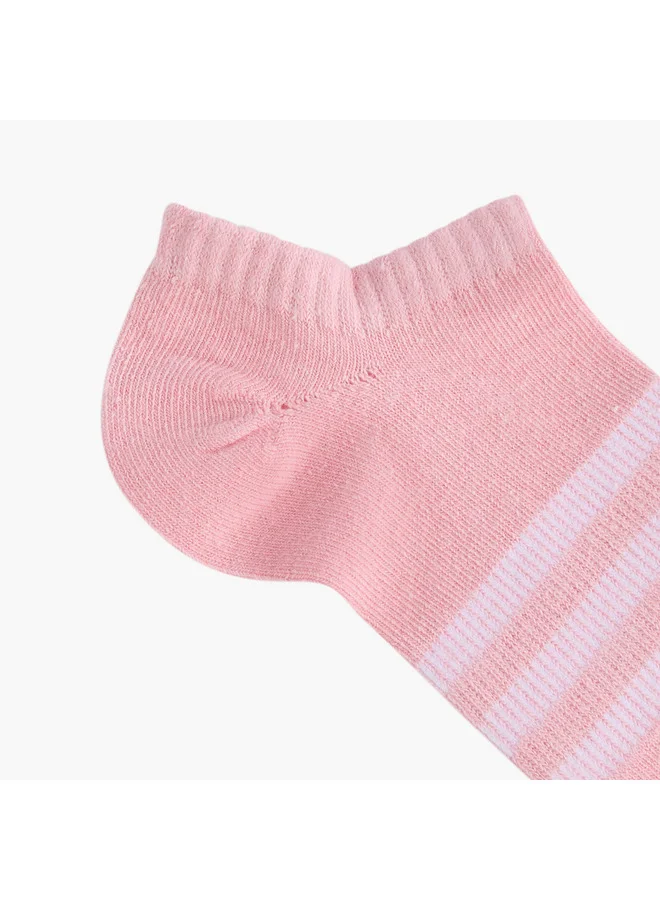 Oaklan by Shoexpress Women's Logo Print Ankle Length Socks - Set of 5