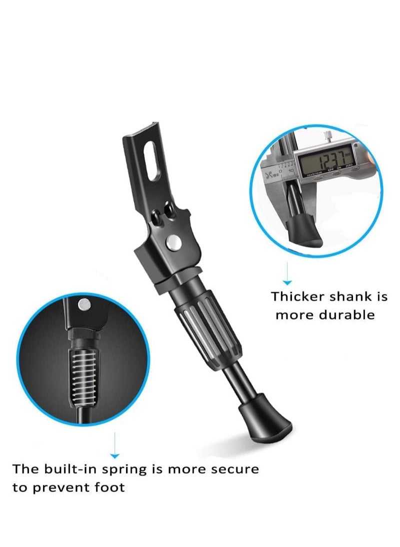 Excefore Kickstand for Kids Bike, Adjustable Aluminum Alloy Kickstands, 16 Inch Wheel Bicycle Side Kick Stand Rear Mount Premium Steel Bikes Support Racks, for 16 inch bike - Image 2