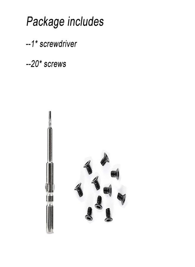 DINGHAO 20 Screws and 1 Screwdriver for RFID Minimalist Aluminum Metal Slim Wallet - Image 2