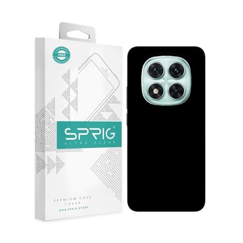 SPRIG Compatible with Redmi Note 14 Pro Premium SilkTone Back Cover Drop Tested Shock Proof Mobile Case for Men, Women, Boys and Girls with Camera Protection (Black) - Image 1
