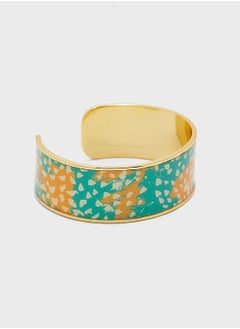 Printed Adjustable Enamel Cuff Bangle