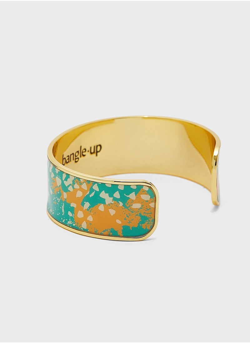 Bangle up - Printed Adjustable Enamel Cuff Bangle - Image 1