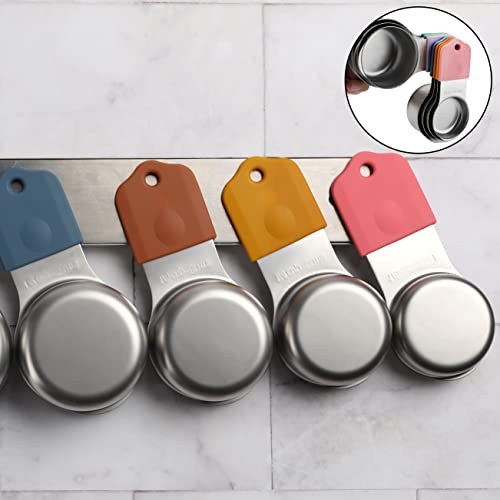 X-zrew Magnetic Measuring Cups Set of 7 Stainless Steel Heavy Duty Measuring Cups for Dry & Liquid Ingredients (color) - Image 5