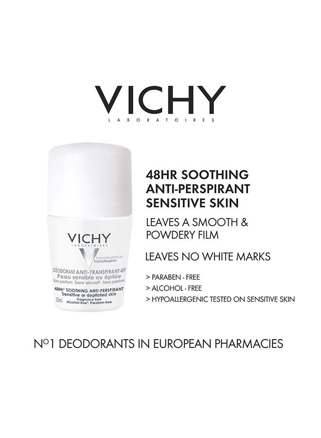 VICHY Buy 1 Soothing Anti-Perspirant Deodorant & Get 50% Off On The Second One Limited Time Offer 100ml - Image 2