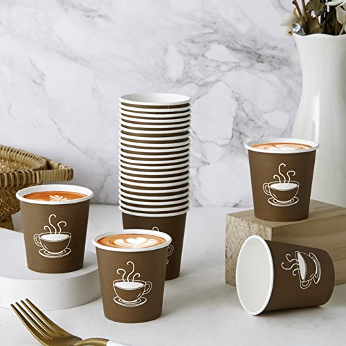 TV TOPVALUE 600 Pack 4 oz Paper Cups, Small Disposable Coffee Cups, Paper Espresso Cups, Hot/Cold Drinking Cups for Party, Picnic, Travel and Events - Image 5