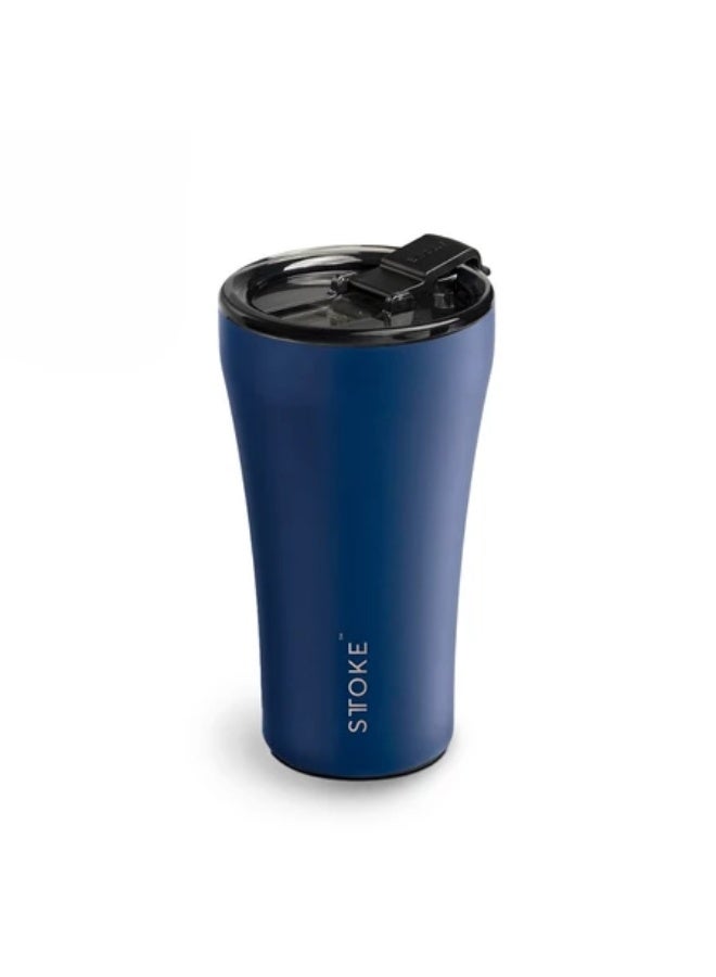 STTOKE Ceramic Insulated Leakproof Tumbler Bottle - 350ml/12oz | Commuter Cup Classic Series (Magnetic Blue) - Image 1