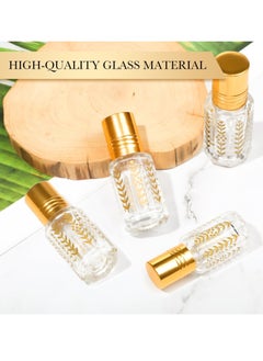 Generic 10 Pack Essential Oil Roller Bottles for Oils, 3ml Glass Clear Perfume Bottles (3ml)  - Image 2