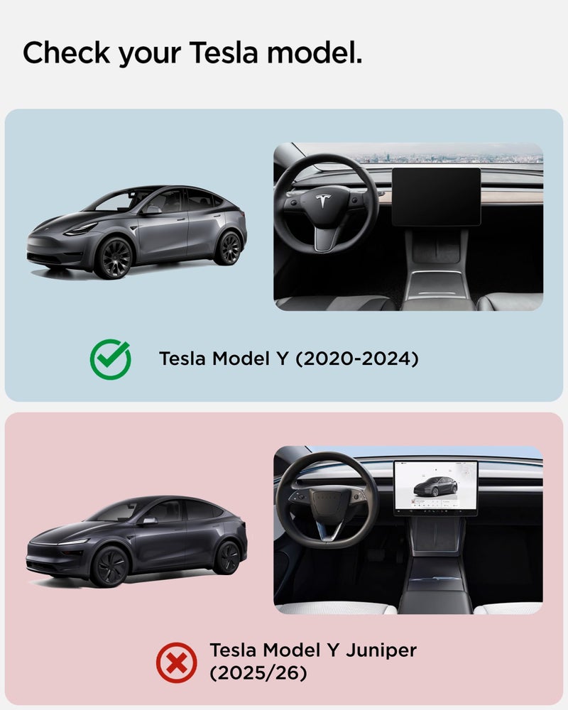 Spigen Backseat Seatbelt Guide Holder Tesla Model Y (2020-2024) [Not Compatible with Model Y Juniper (2025/2026) - 2 Pack - Image 2