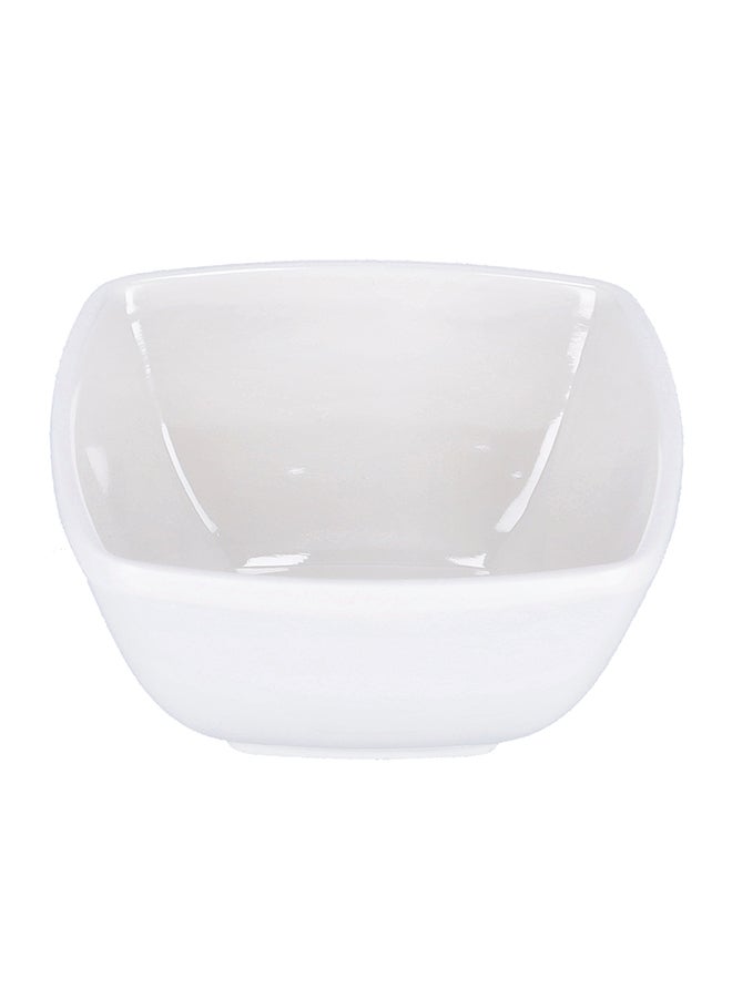 Royalford 4" Melamine Square Bowl White - Image 2