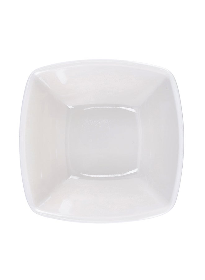 Royalford 4" Melamine Square Bowl White - Image 3