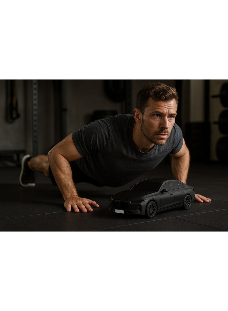 Kisonli B8 Bluetooth Car- Shaped Speaker with High-Quality Sound, USB Port and TF Card - Black - Image 5