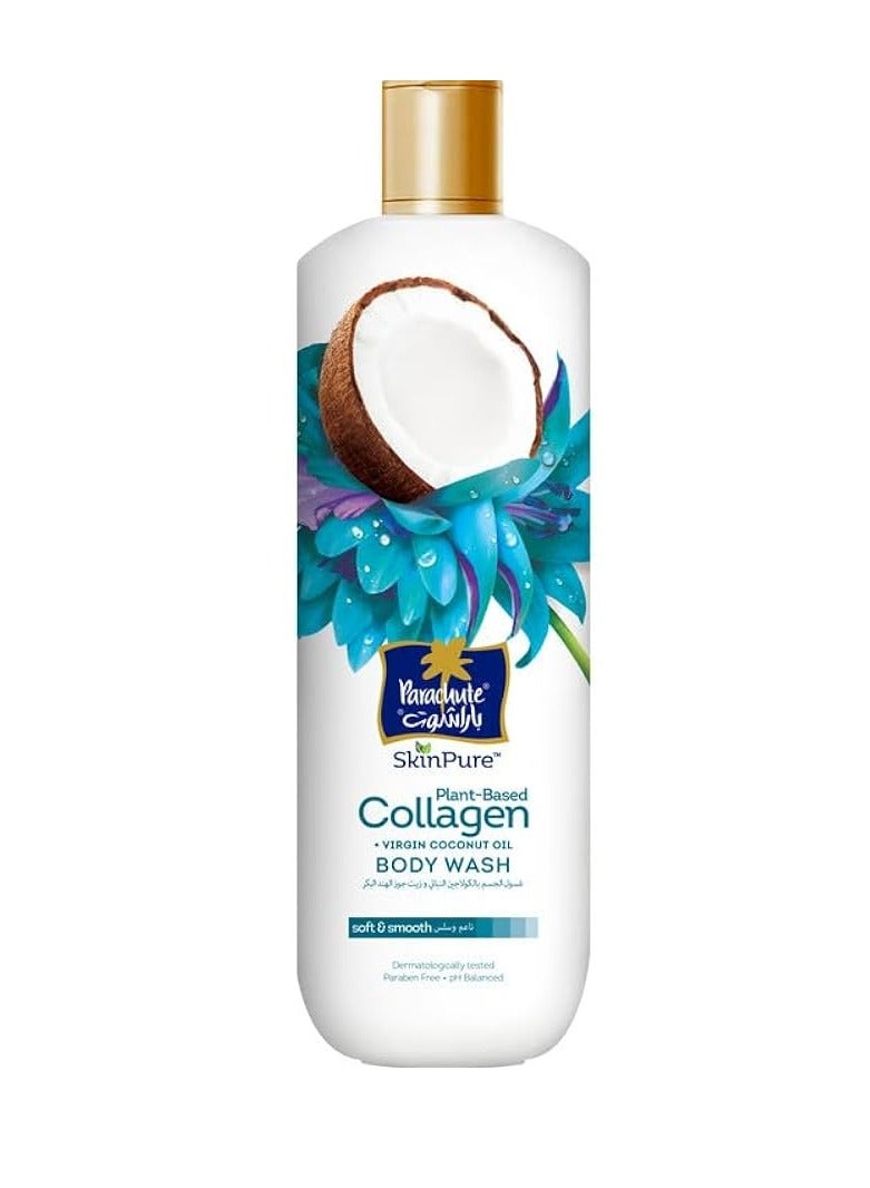 Parachute Skin pure Plant-Based Collagen Virgin Coconut Oil Body Wash - Soft & Smooth 400ml