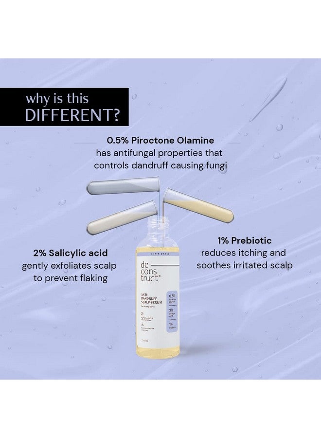 ديكونستركت مصل فروة الرأس المضاد للقشرة | يحتوي على 2% حمض الساليسيليك + 1% بريبايوتيك + 0.5% بيروكتون أولامين | مزيل للقشرة | خالٍ من الكبريتات والبارابين - 100 مل، 130 جرام - Image 2