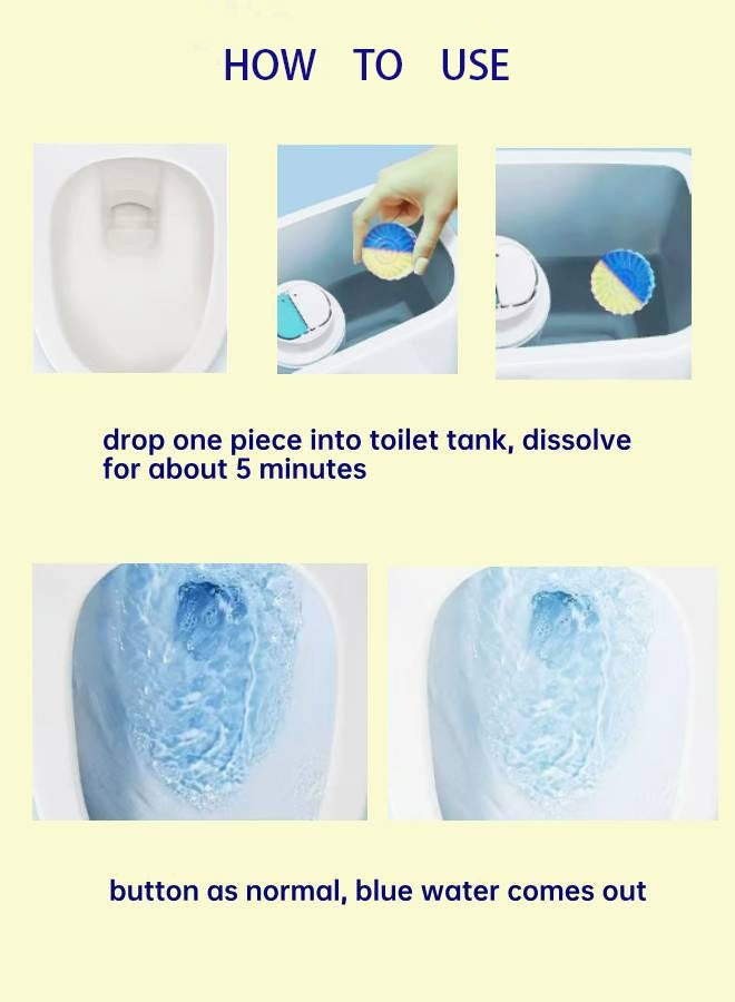Generic Toilet Clean Tablets Pack of 4 and 8 Tank Use Bathroom Cleaner  - Image 3