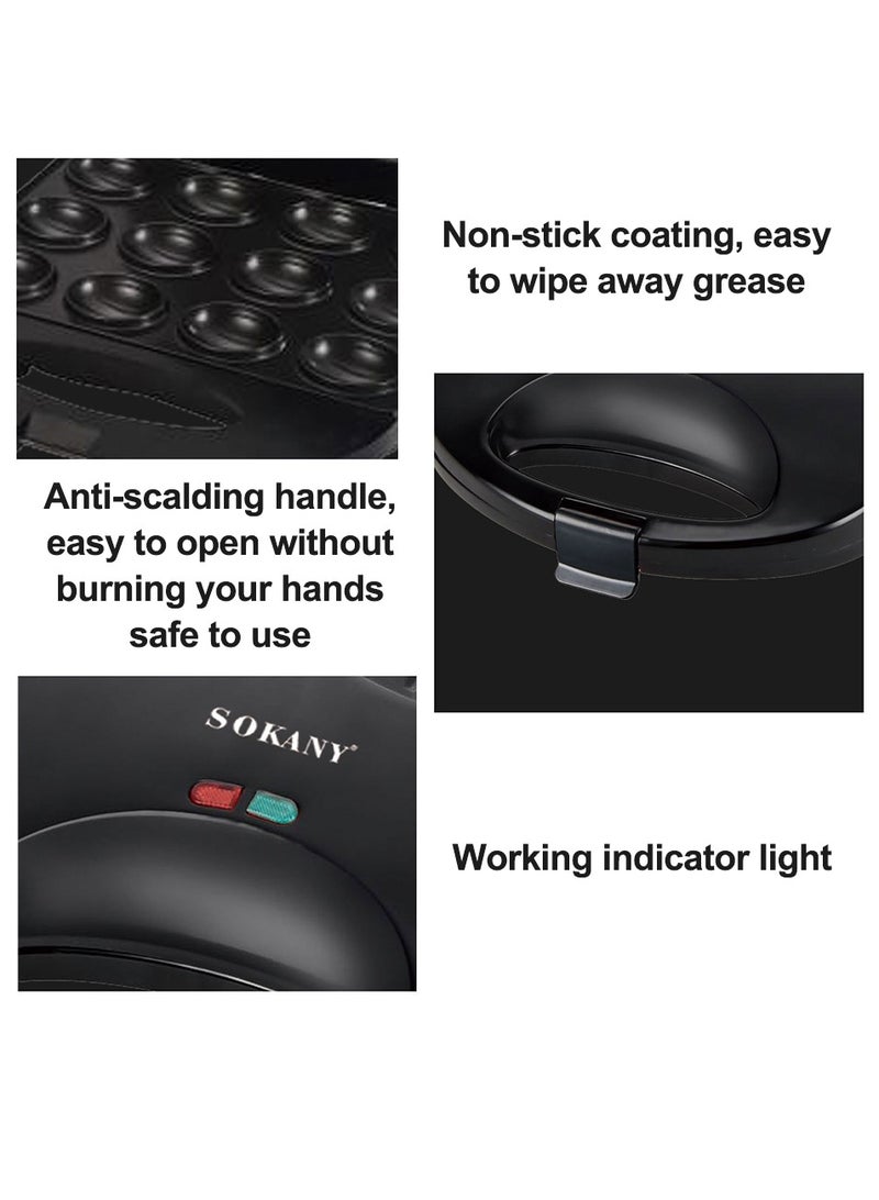 sokany Electric Nut Maker 12 pieces 750 watts Non Stick Breakfast Maker  - Image 5