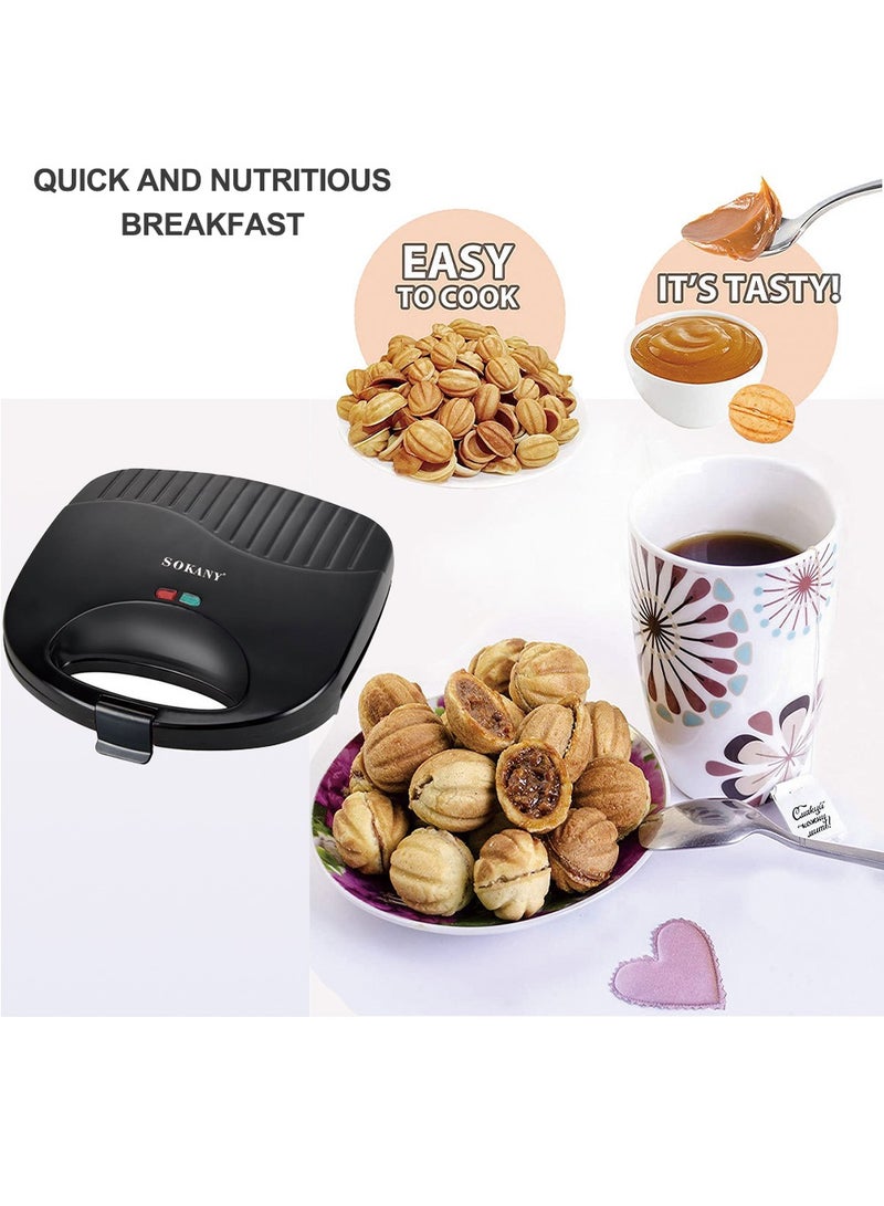 sokany Electric Nut Maker 12 pieces 750 watts Non Stick Breakfast Maker  - Image 3