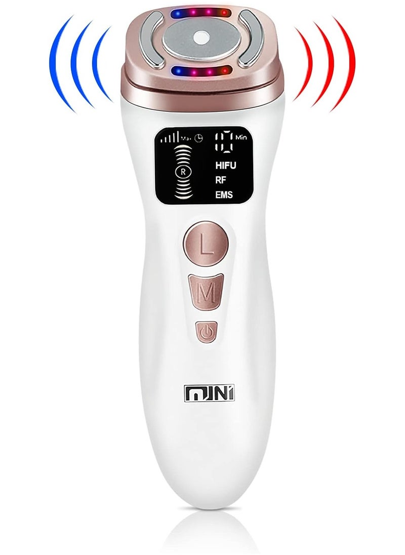 Mini Ultrasonic RF Face Beauty Device with 5 Speeds 3 Modes for Facial Lifting Wrinkle Removal Skin Firming  - Image 2
