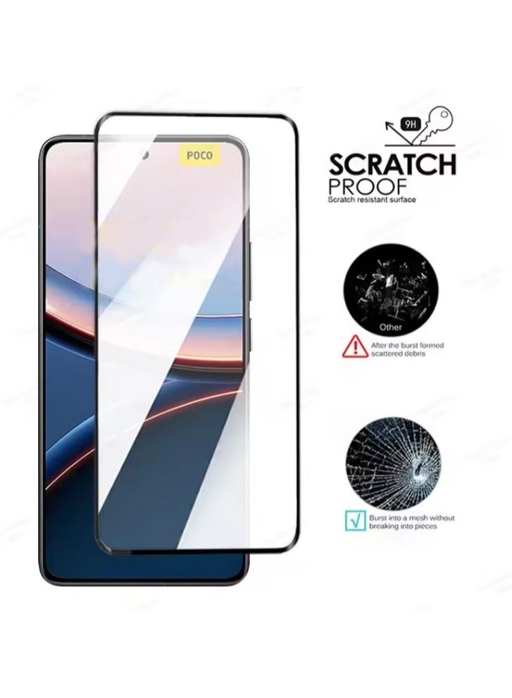 2 Pack Screen Protector for Xiaomi Poco M7 Pro 5G, 9H Hardness Anti-Scratch Tempered Glass flim, Case Friendly, Anti-Fingerprint,Anti-Scratch - Image 2