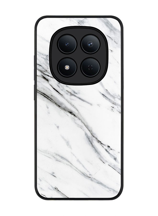 For Xiaomi Redmi Note 15 Pro 5G Case,Slim fit Camera Protection, Shockproof Thin Phone cover  - Marble Print Grey White