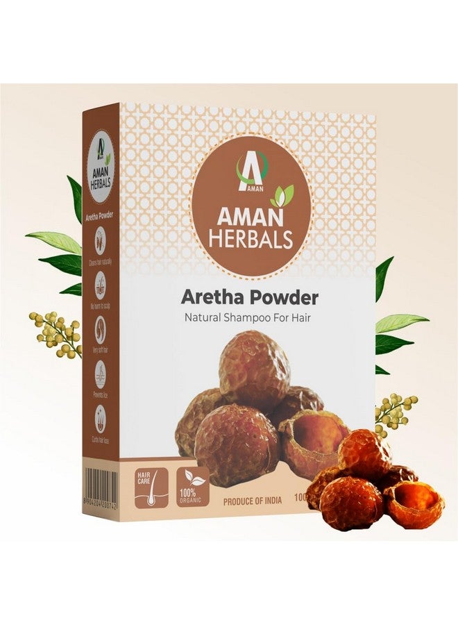 AMAN Reetha Powder For Hair Aritha Powder Organic Hair Wash 100 Grams By Aman - Image 1