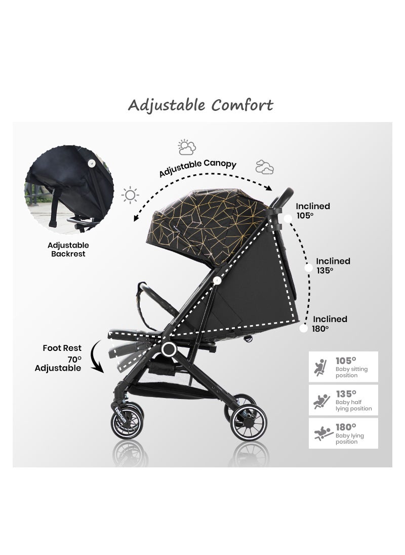 Travel Zen Stroller With Coffee Cup Holder - Black Gold - pzsku/Z7B8D1FEDB1D2A9F6C7B2Z/45/_/1699616788/27561203-1a87-4c42-acfc-109b3588061d