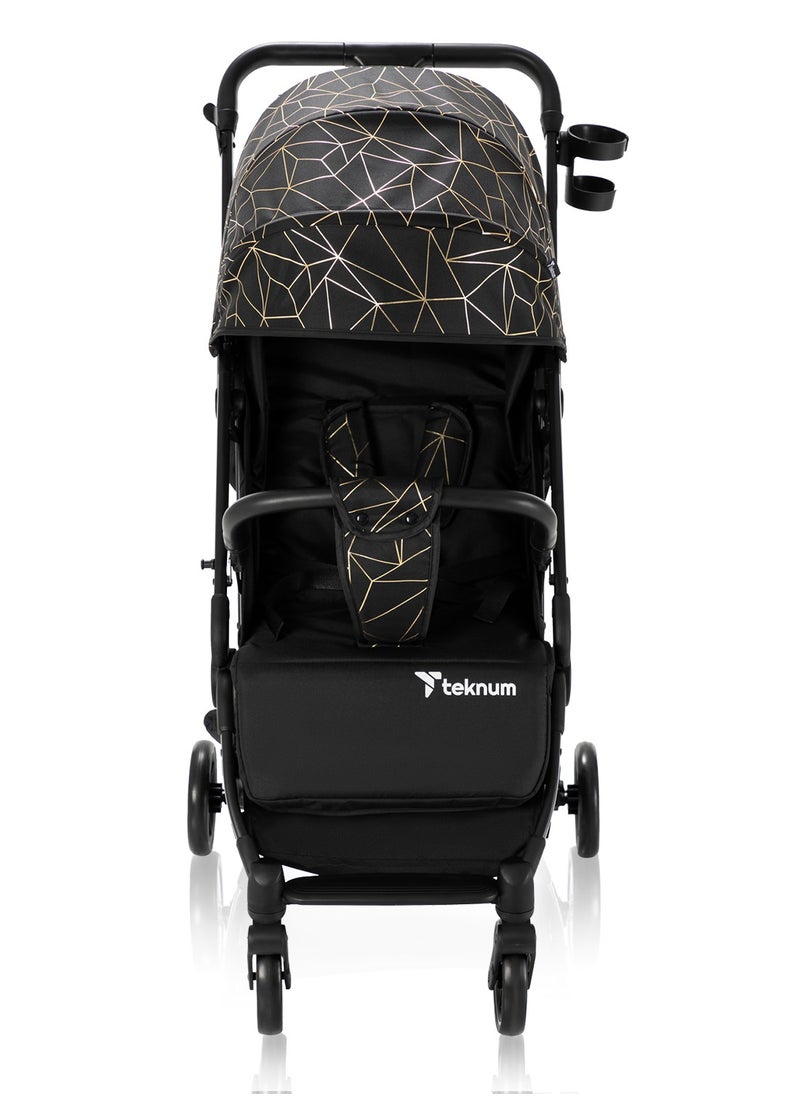 Travel Zen Stroller With Coffee Cup Holder - Black Gold - pzsku/Z7B8D1FEDB1D2A9F6C7B2Z/45/_/1699616793/6c82676e-0c0c-421c-8c4c-a6a323d1b894