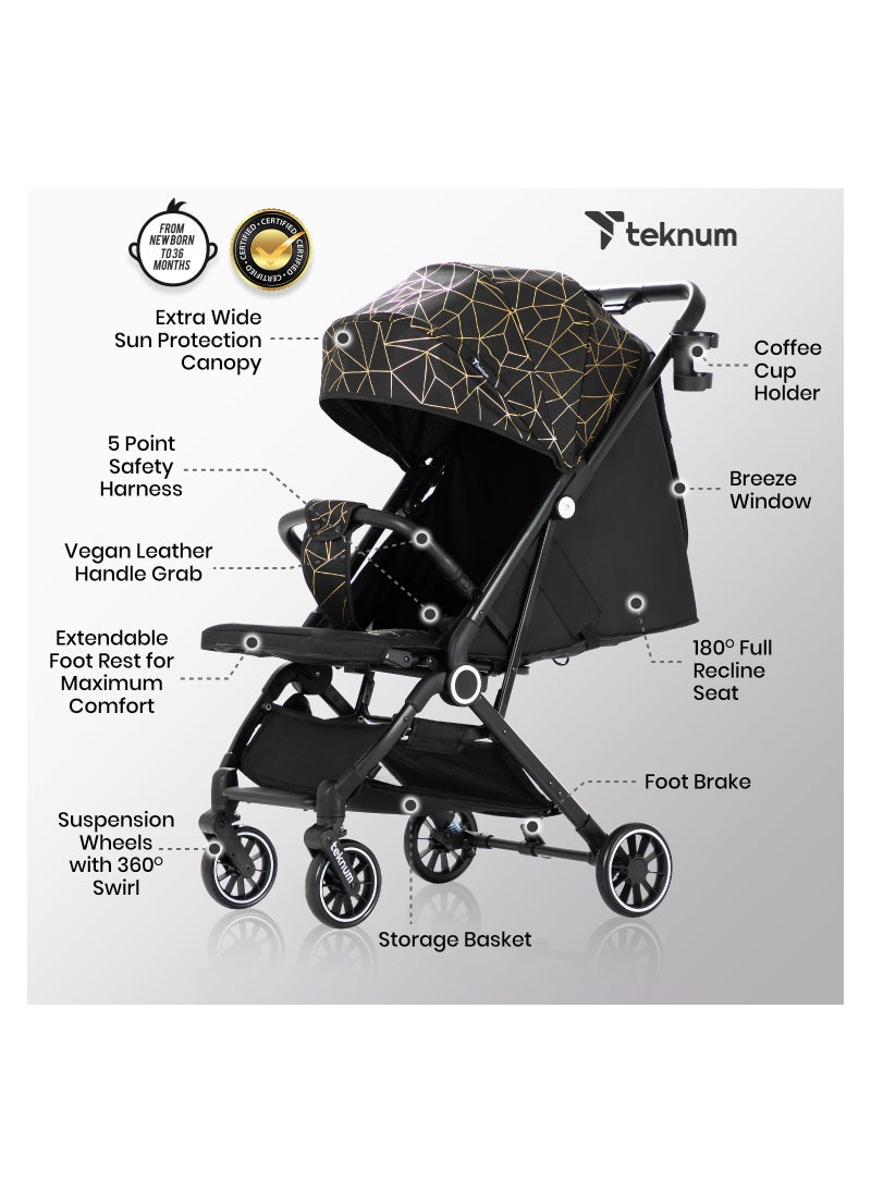 Travel Zen Stroller With Coffee Cup Holder - Black Gold - pzsku/Z7B8D1FEDB1D2A9F6C7B2Z/45/_/1699616798/7f8203f9-e814-40f0-8852-e6abfec6758a