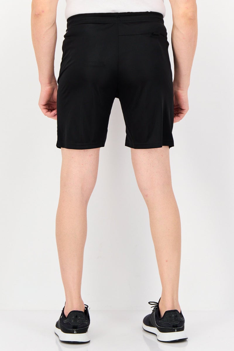PUMA شورتات تدريب رياضية للرجال بشعار العلامة التجارية، أسود - Image 3