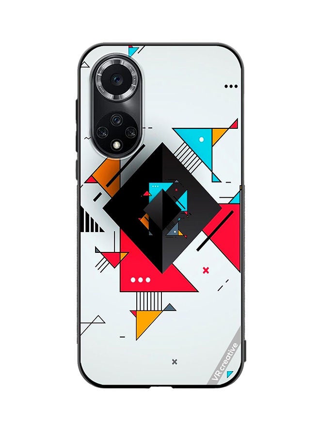 VR Creative Protective Case Cover For Honor 50 Pro Geometric Abstract Design Multicolour