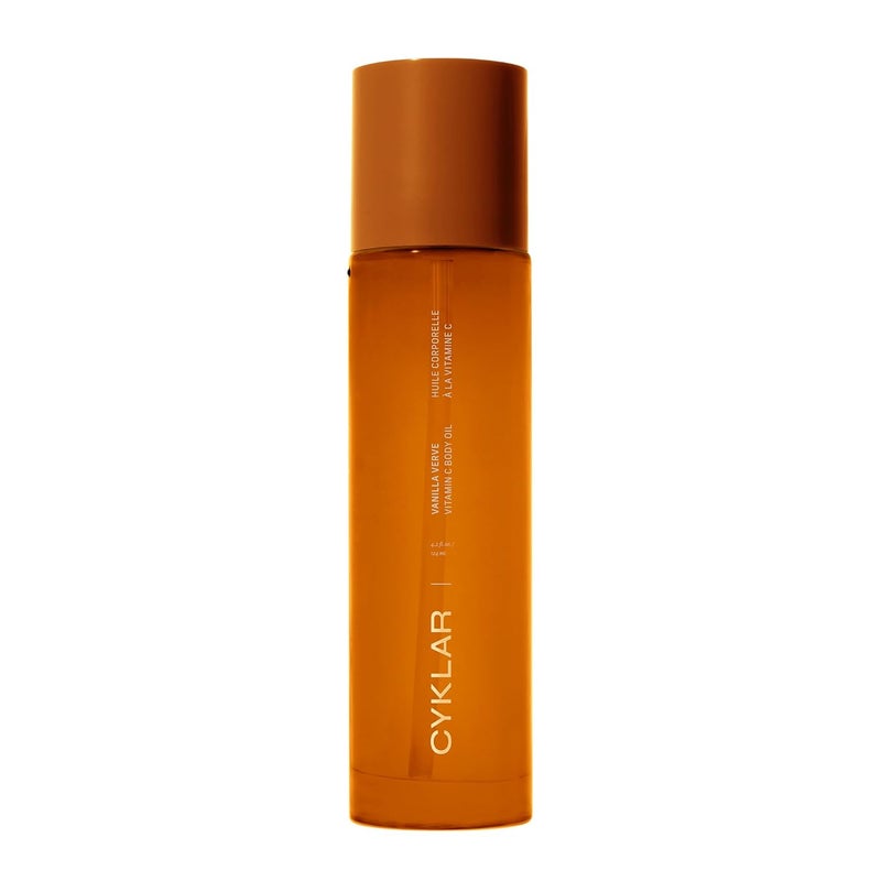 CYKLAR Vitamin C Body Oil for Women and Men Moisturizing Vanilla Verve Scented Body Serum for Glowing Skin Nourishing Hydrating AfterShower and Bath Skin Care Moisturizer 42 Fl Oz - Image 1