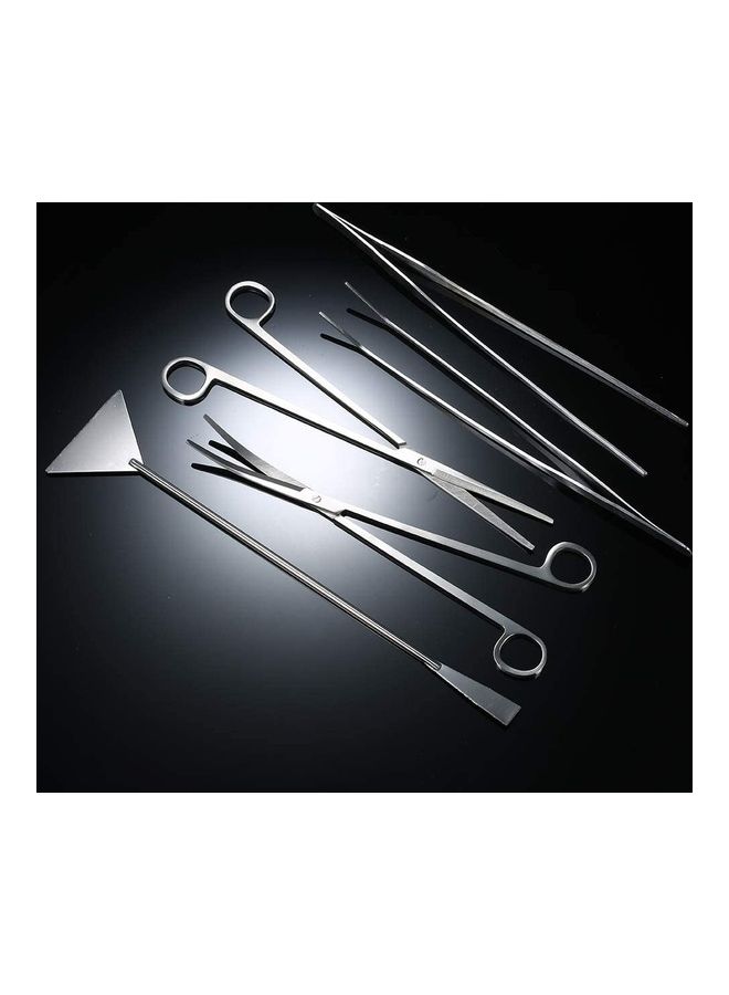 5 In 1 Aquarium Cleaning Tools Kit Silver 27cm - Image 5