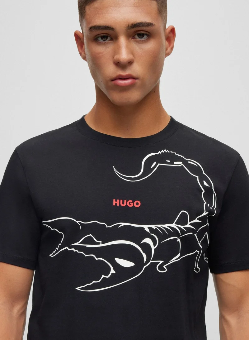 HUGO Scorpian Crew Neck T-Shirt