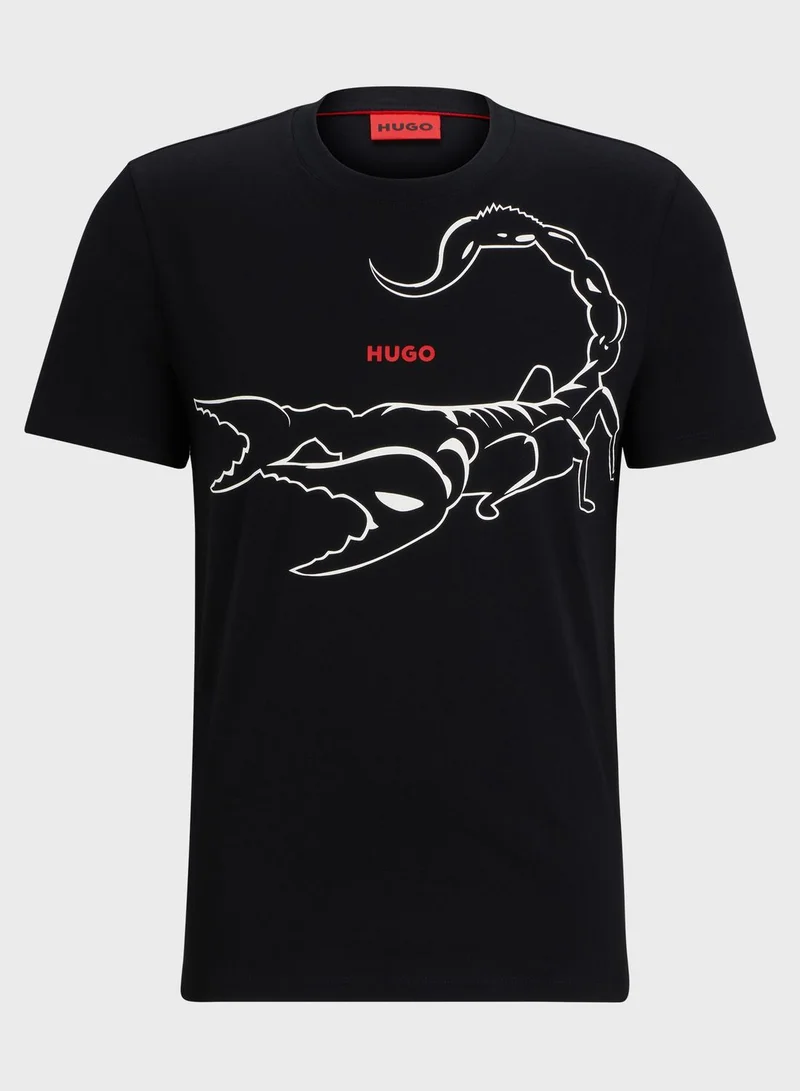 HUGO Scorpian Crew Neck T-Shirt