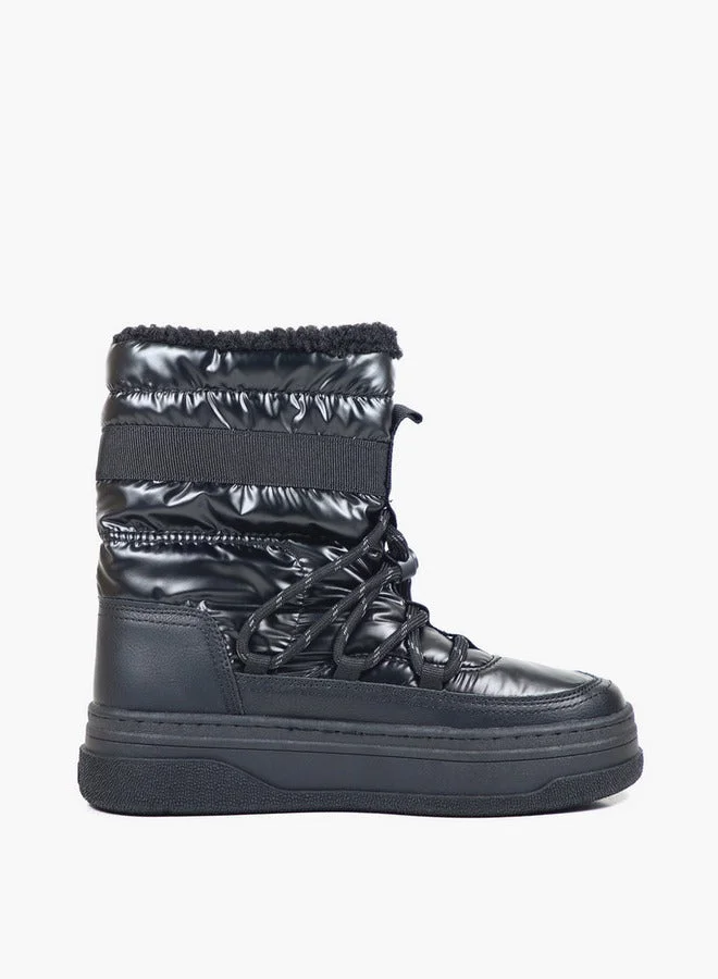 GAP Women's PARADISE HIGH NYL Lace-Up Boots - GPW5212070003